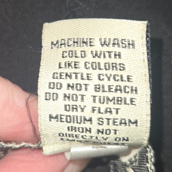 Seventh Avenue Black Embroidered Hoodie L Full Zip Whimsigoth Floral Cotton - Picture 5 of 10